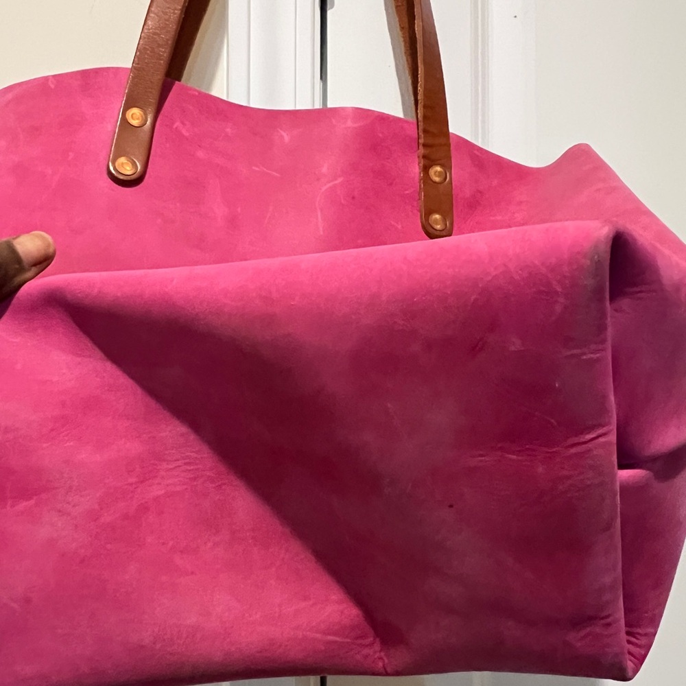 KMM & Co Pink leather tote - Picture 4 of 12